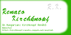 renato kirchknopf business card